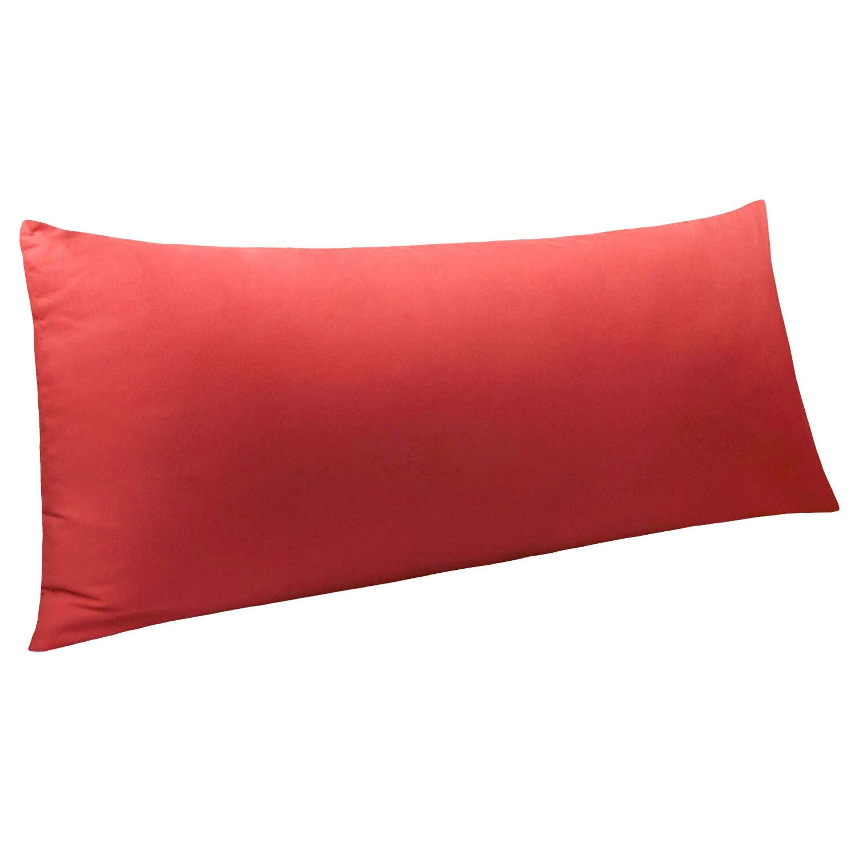 Ntbay Body Pillowcase - Brushed Microfiber 20X54 Pillowcase - Soft, Wrinkle-Free, Fade-Resistant, Stain-Resistant, Wine Red Body
